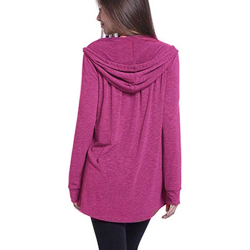 CWOHOL0286_Crew Neck Pullover Hoodie Casual Top