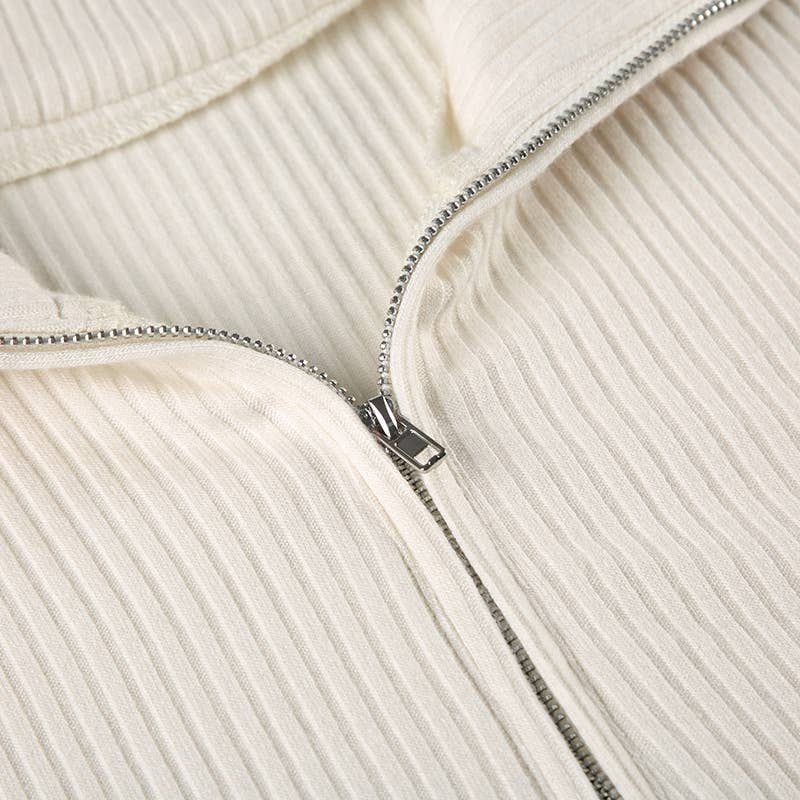 LAPEL PIT STRIP SWEATSHIRT PANTS TWO-PIECE SET