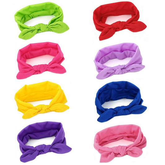 CWAHA6414_BOWKNOT FABRIC RABBIT EAR HEADBAND