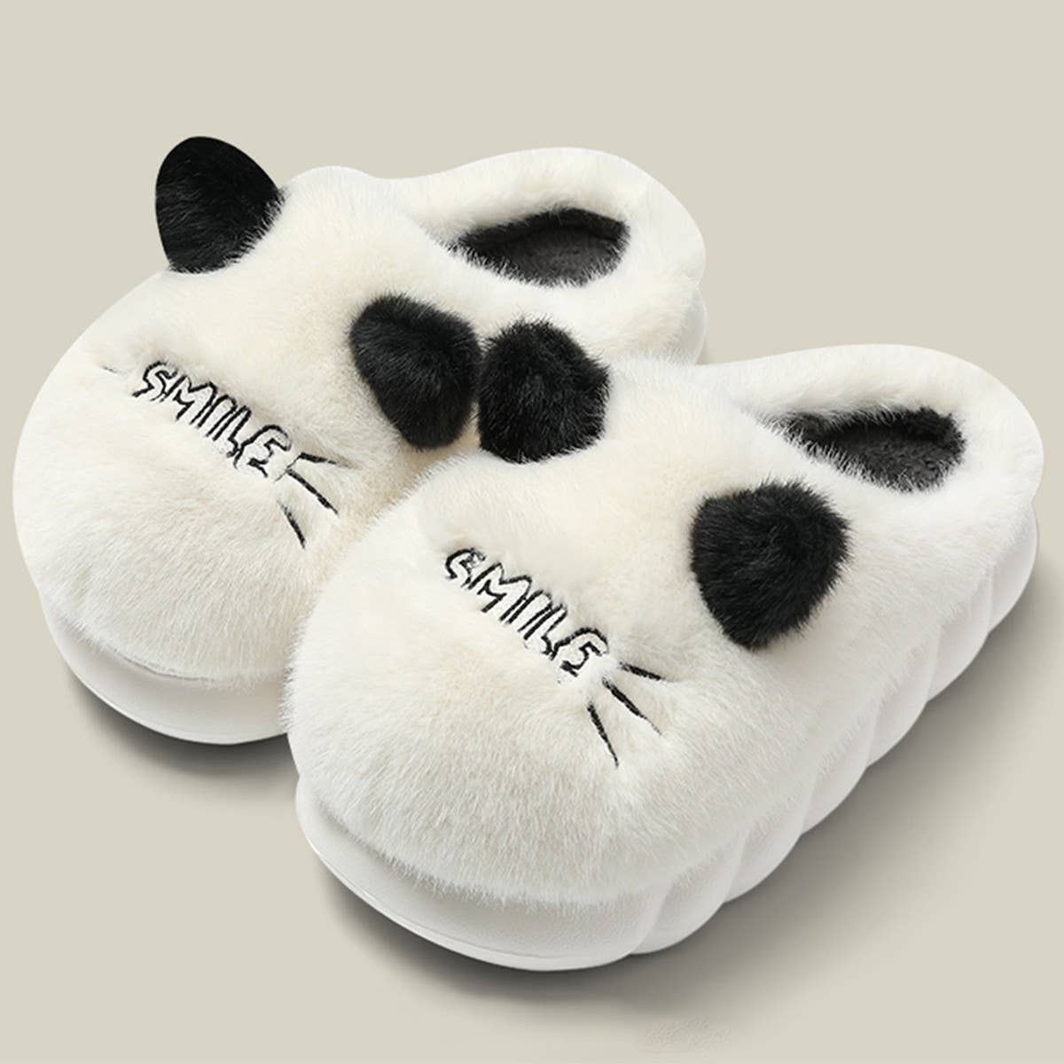 CUTE CAT ANIMAL WARM HOUSE SLIPPERS FUZZY SLIPPER