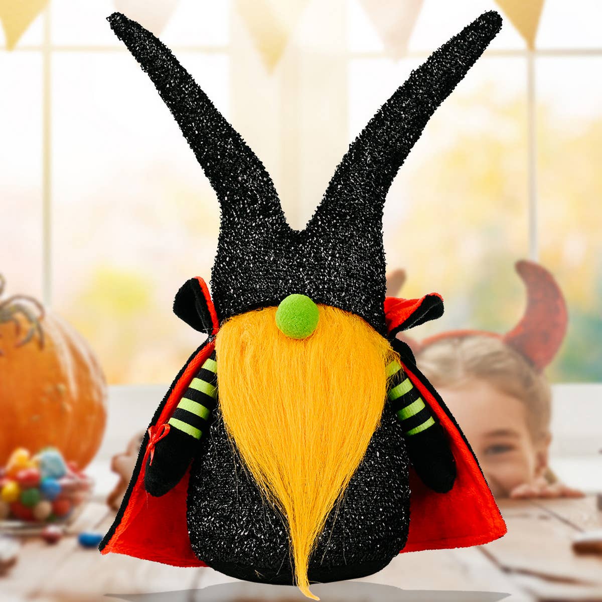 HALLOWEEN CAPE FACELESS DOLL ORNAMENTS