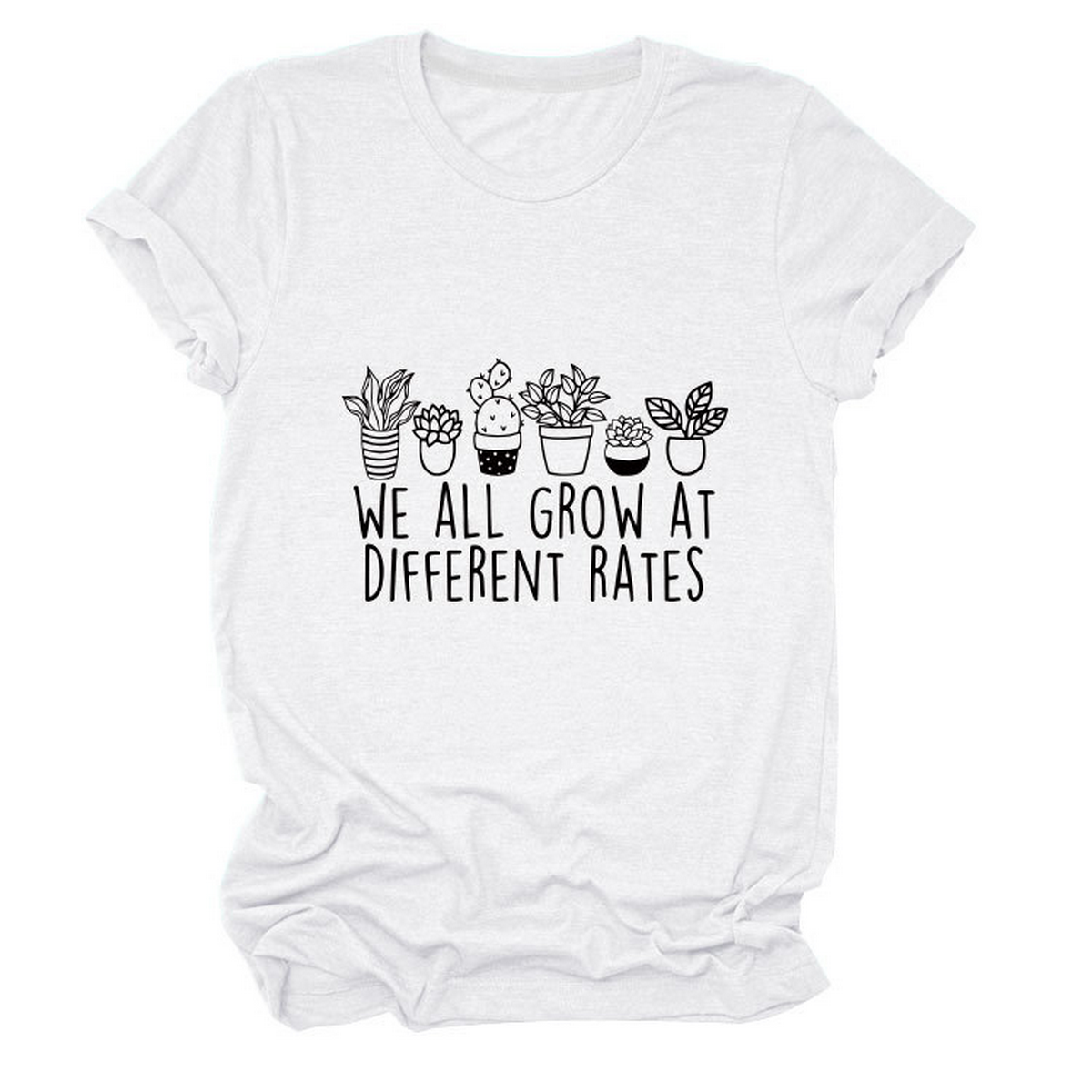 Printed Crew Neck Tee, We All Grow Graphic_CWTTS1493