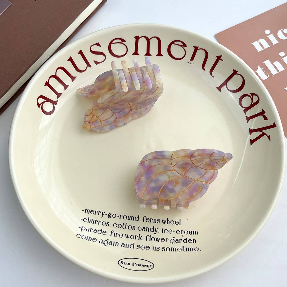 Elegant Acetate Seashell Hair Claw Clip ? Summer