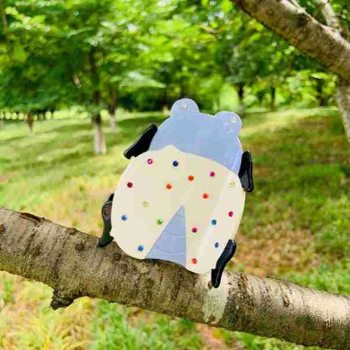 CUTE LADYBUG INSECT SHAPE ACETATE HAIR CLAW CLIP