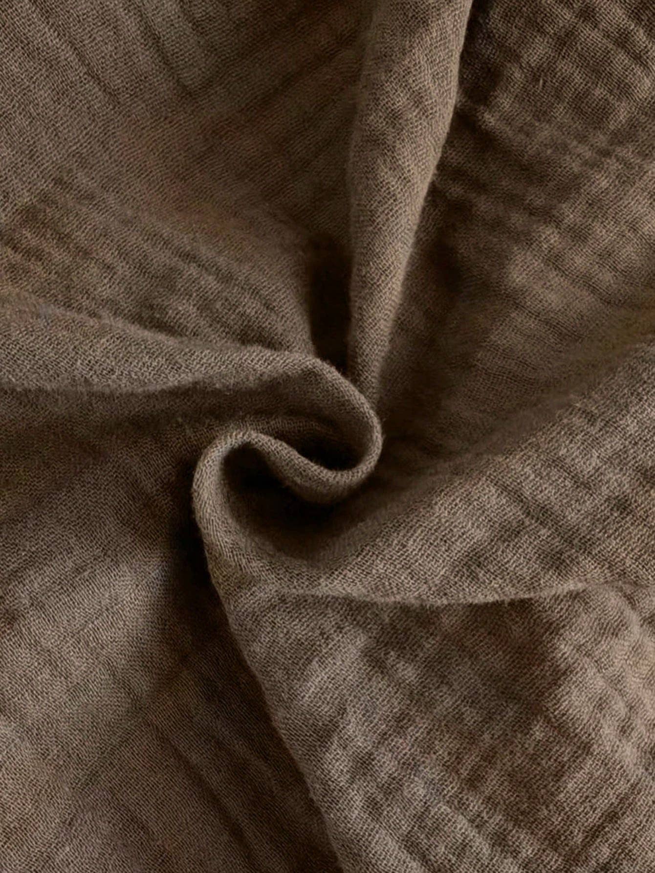 Pure cotton pure color easy wide-legged pants