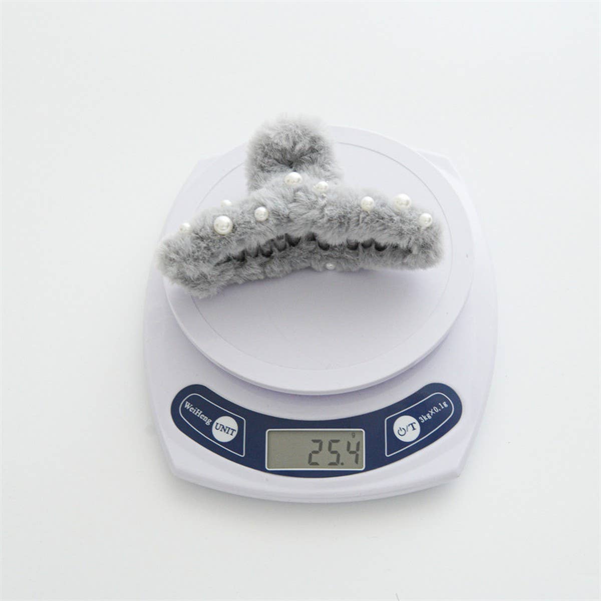 PEARL FUZZY HAIR CLAW CLIPS FOR FALL,WINTER_CWAHA0376