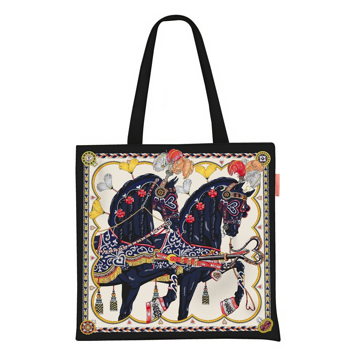 Heart Saddle Canvas Tote Bag for Women_CWAB5129