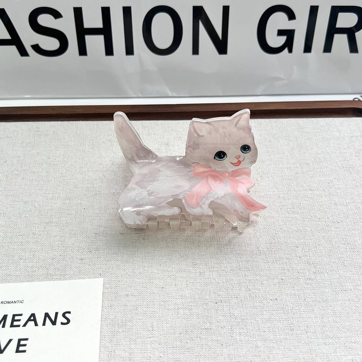 Garfield Dog Acrylic Claw Clip for Girls