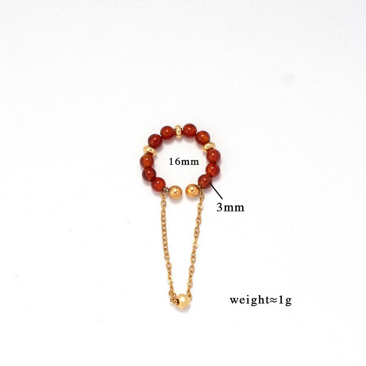 Natural Stone Ear Cuff for Non-Pierced Ears