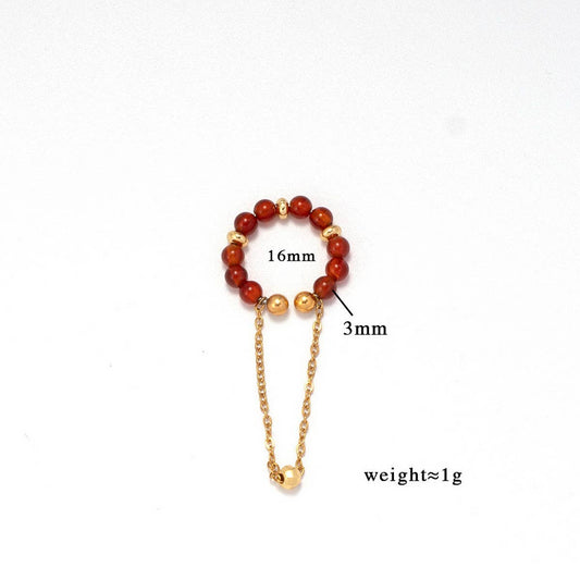 Natural Stone Ear Cuff for Non-Pierced Ears