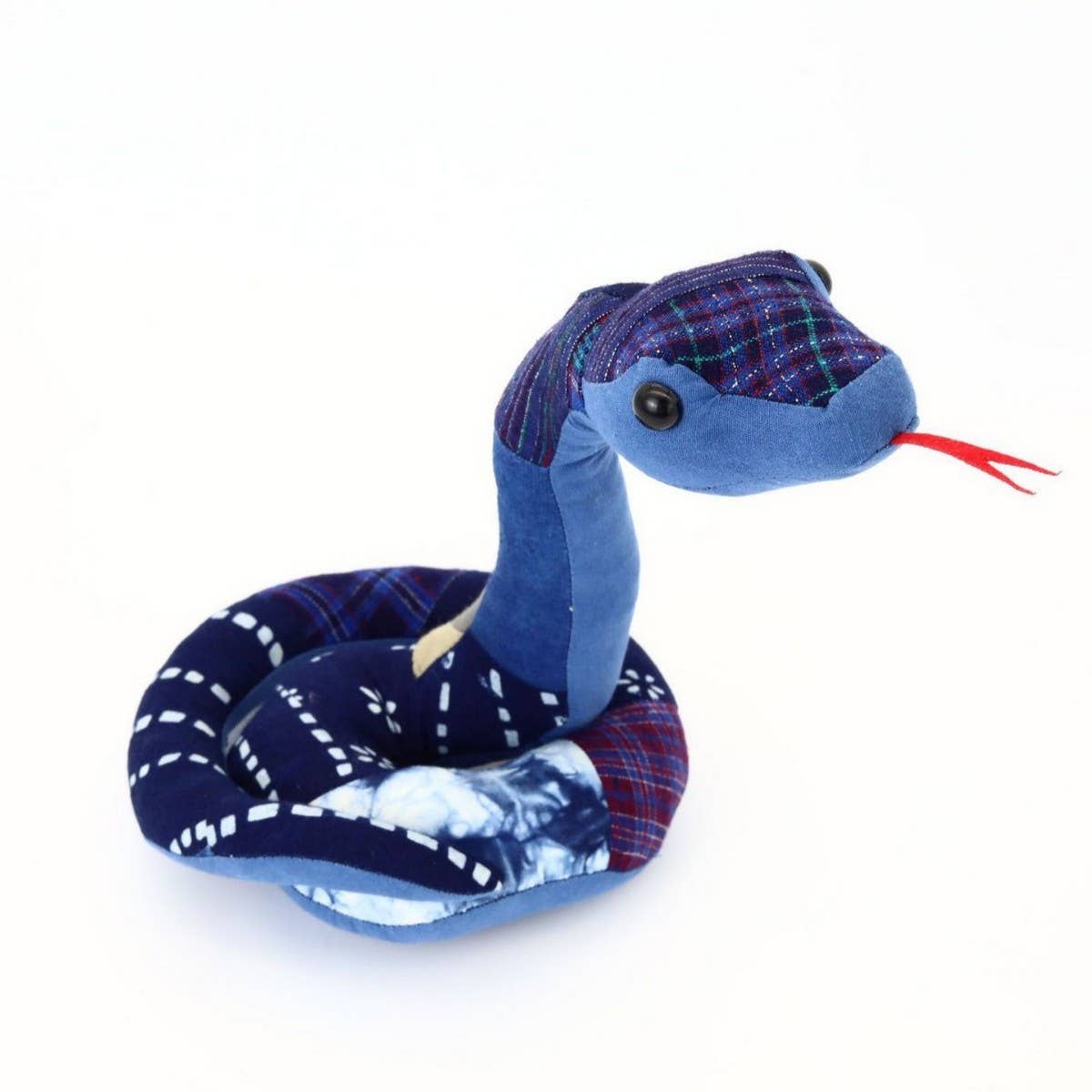 Handmade Indigo Dyed Patchwork Doll