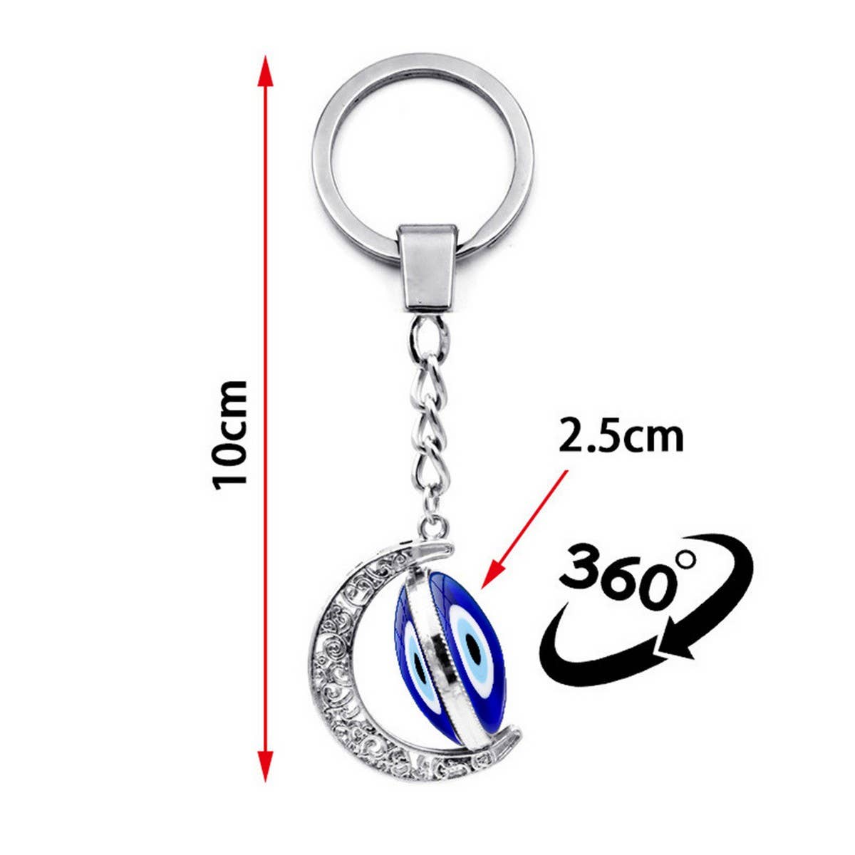 DEVIL'S EYE KEYCHAIN PENDANT