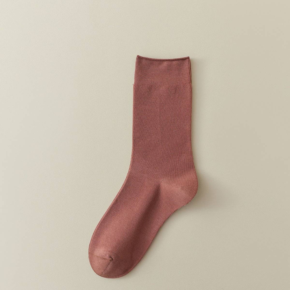 WOMEN LEISURE SOLID COLOR PILE SOCKS