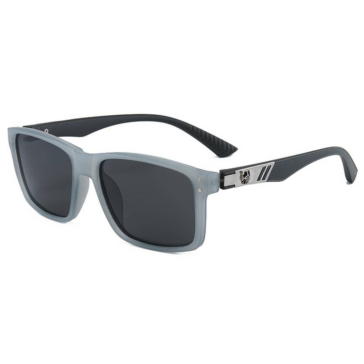 Trendy HD Polarized Rivet Square Sunglasses