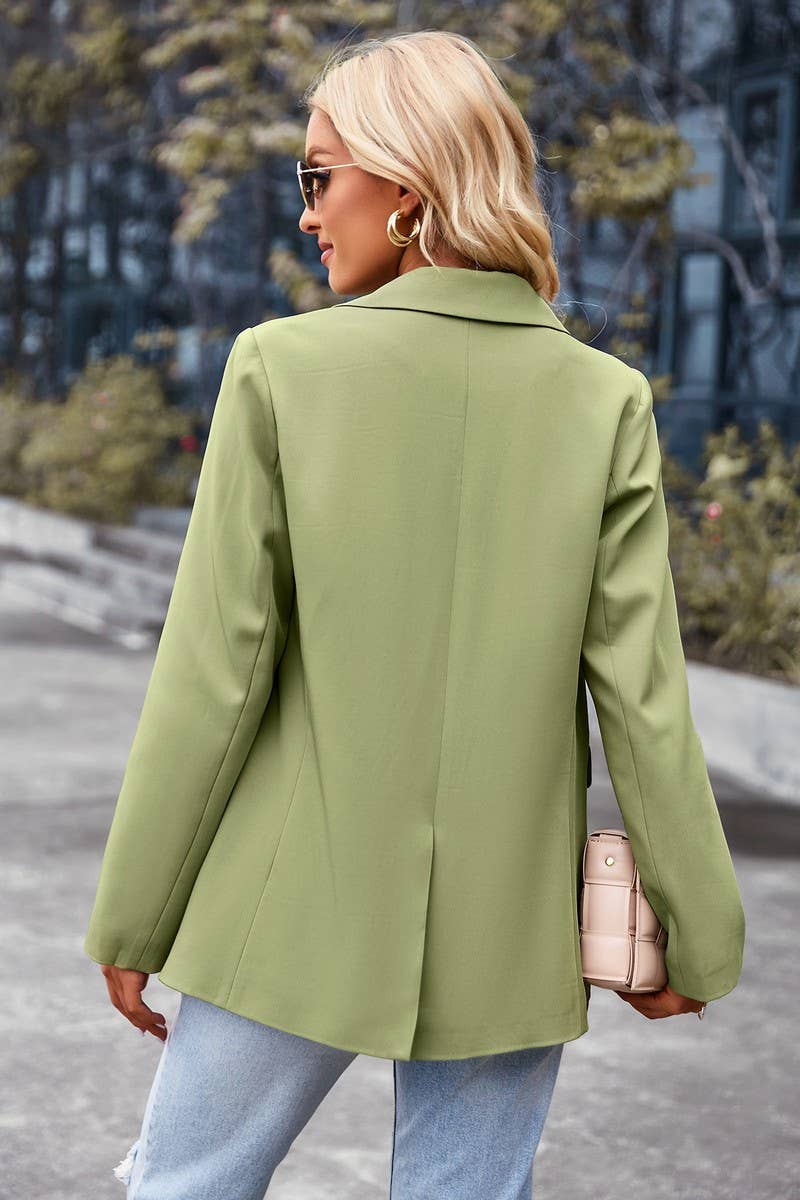 CWOBL00217_SOLID COLLARED CASUAL BLAZER JACKET