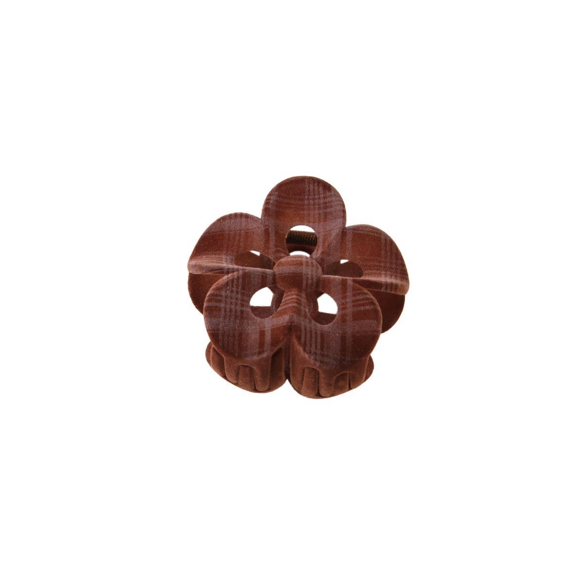 CWAHA07457_VELVET PETAL FLOWER CLAW CLIP FOR HAIR UPDOS