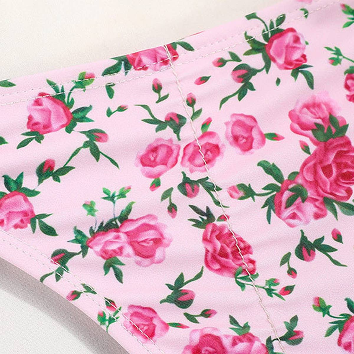 Tied Bikini Set - Sexy Floral Swimsuit