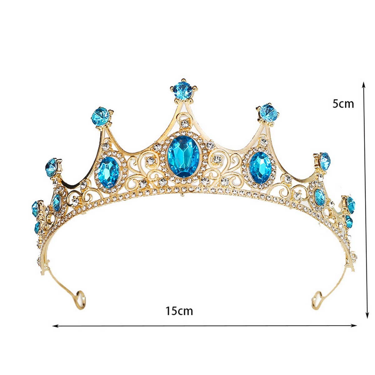 FASHION PRINCESS CROWN WEDDING CRYSTAL TIARAS_CWMM2017