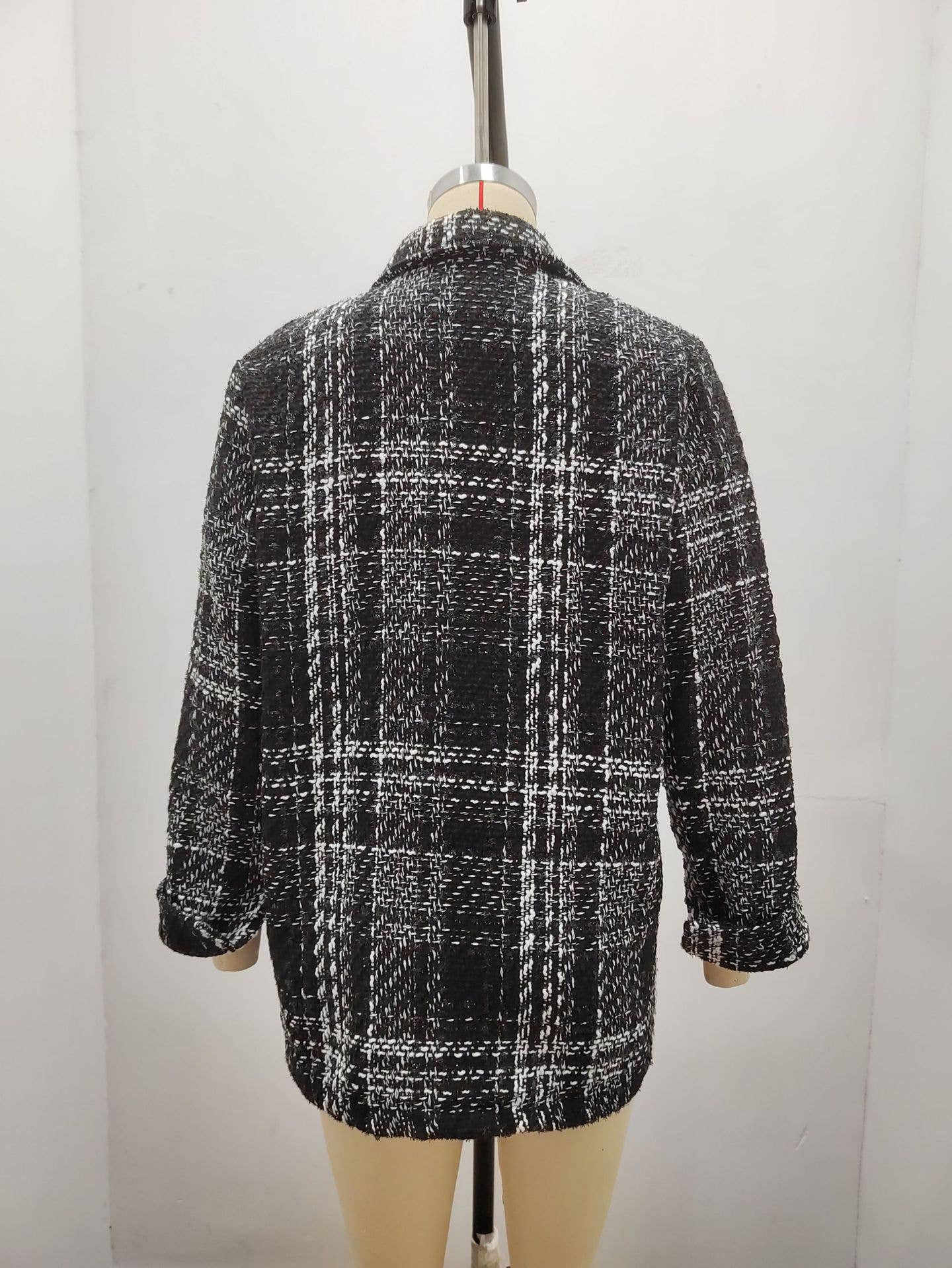 Lapel loose single-breasted long-sleeved jacket