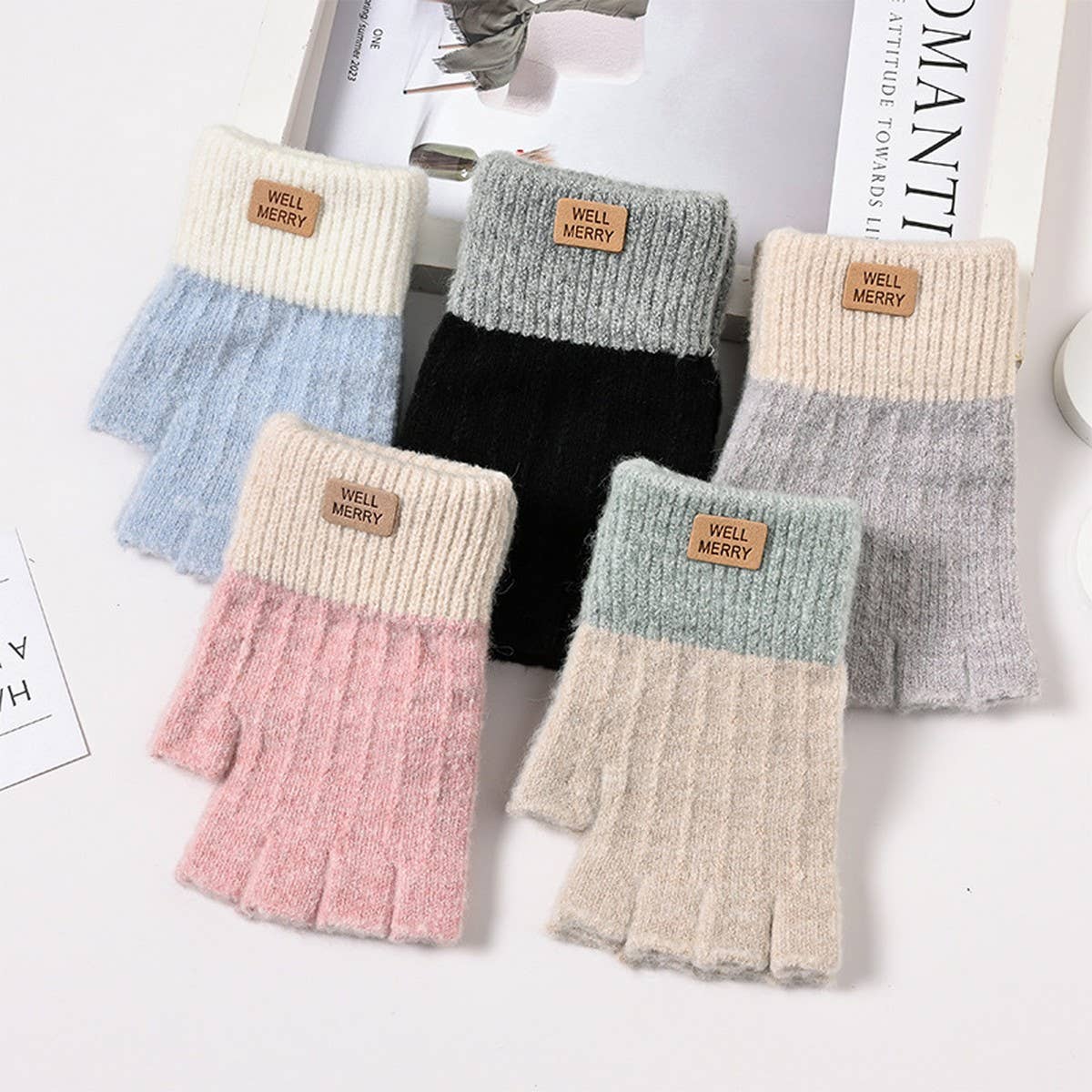 WOMEN'S AUTUMN AND WINTER HALF FINGER WOOL GLOVES_CWAG0176