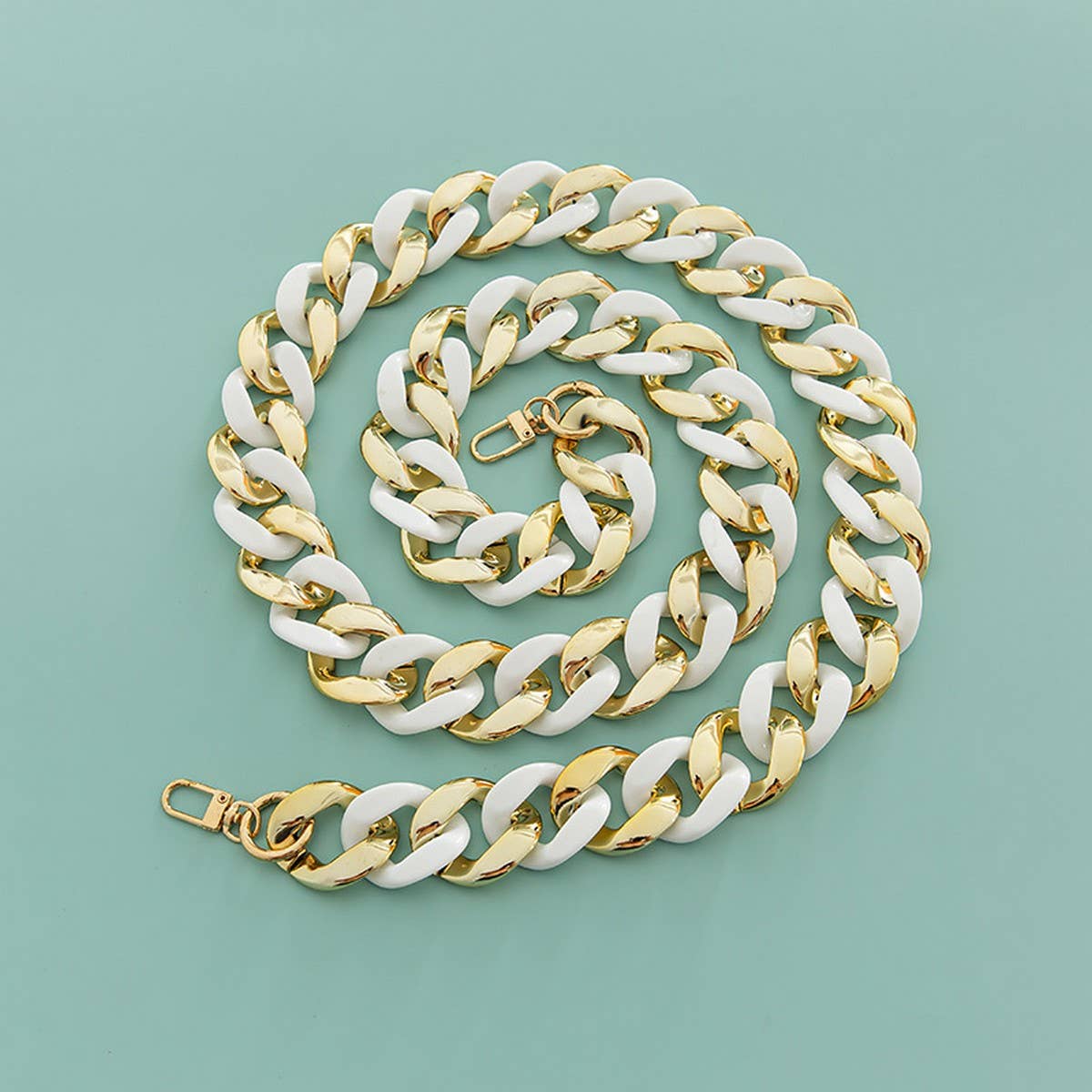 Large Resin Acrylic Bag Chain,Wide Shoulder Strap