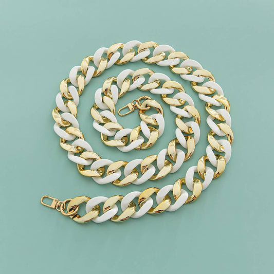 Large Resin Acrylic Bag Chain,Wide Shoulder Strap