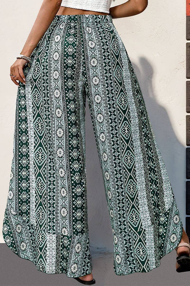 CWBLP0765_PRINTED RUFFLED WIDE-LEG TROUSERS