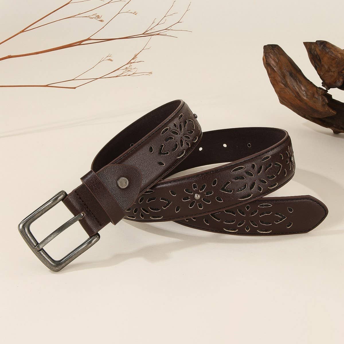 Minimalist Semi Hollow Edge Belt for Work Jeans_CWABE1241