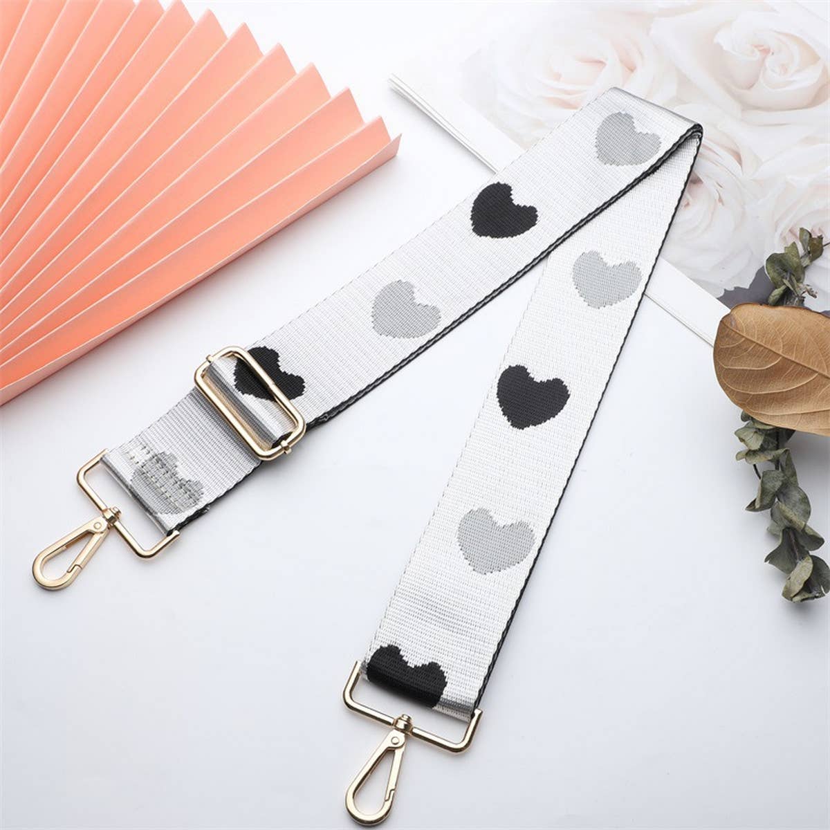 WOMEN SIMPLE HEART-SHAPED ADJUSTABLE BAG STRAP