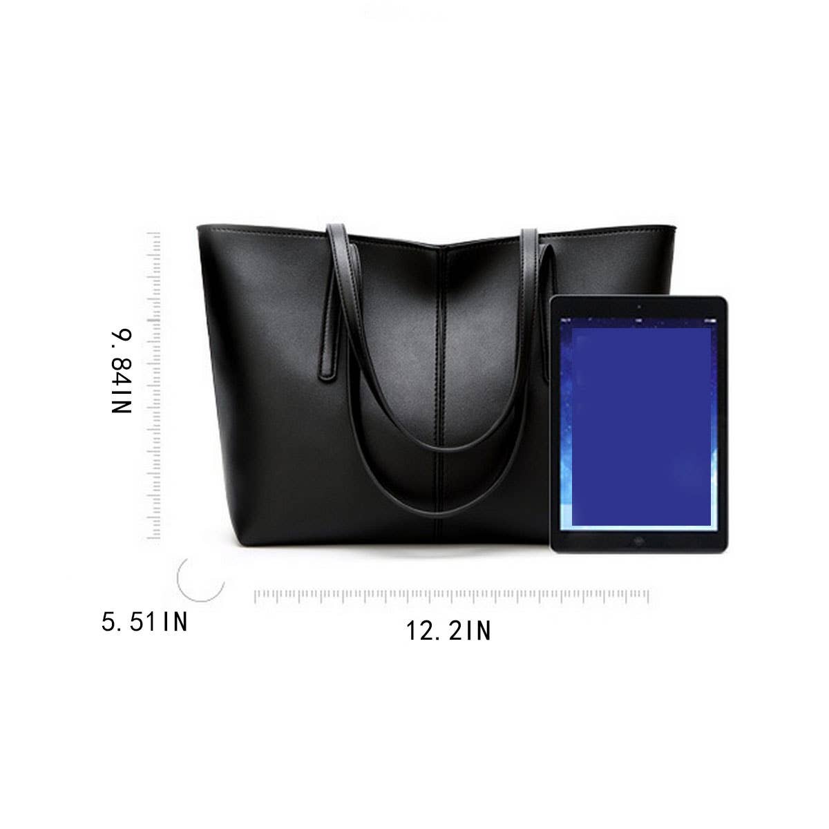 CWAB4843_SIMPLE CASUAL LARGE CAPACITY SHOULDER TOTE BAG