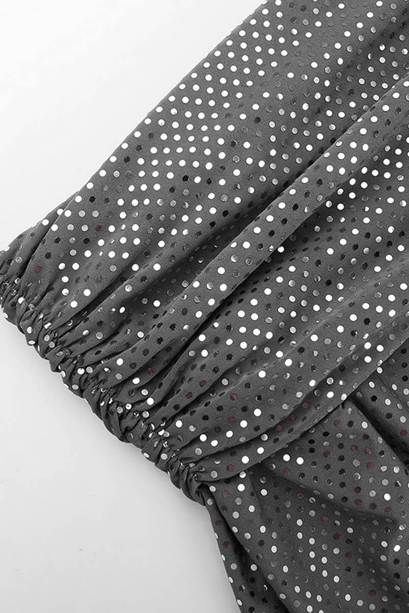 CWDMD4233_SEQUINED OFF-THE-SHOULDER LONG-SLEEVED DRESS