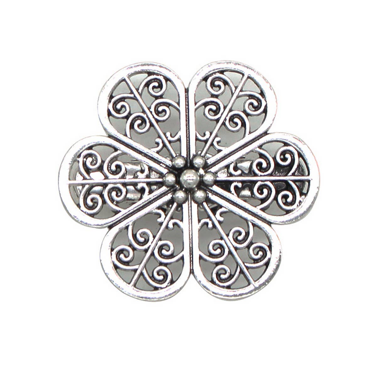 NEW COLLAR CLIP RETRO FLOWER CARDIGAN SHAWL CLIP