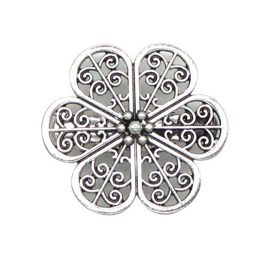 NEW COLLAR CLIP RETRO FLOWER CARDIGAN SHAWL CLIP