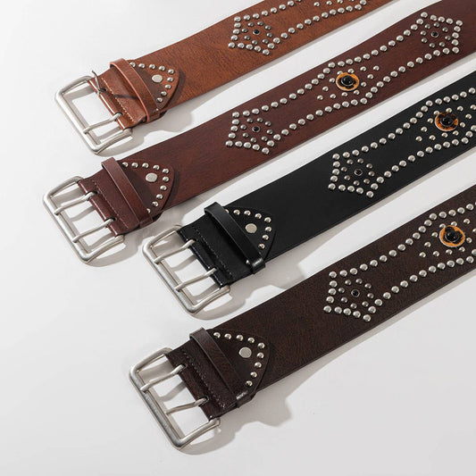 Fashion Studded Rhinestone Western Belt for Jeans_CWABE1226