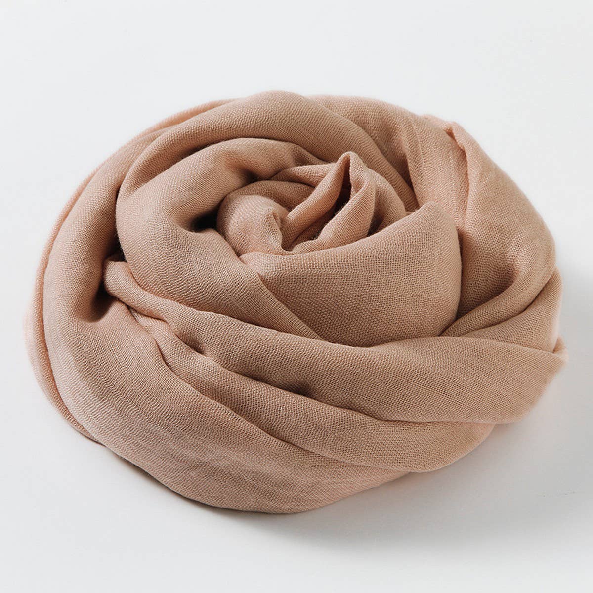 SOLID COLOR LONG LIGHTWEIGHT SCARF WRAP SHAWL_CWASC0204