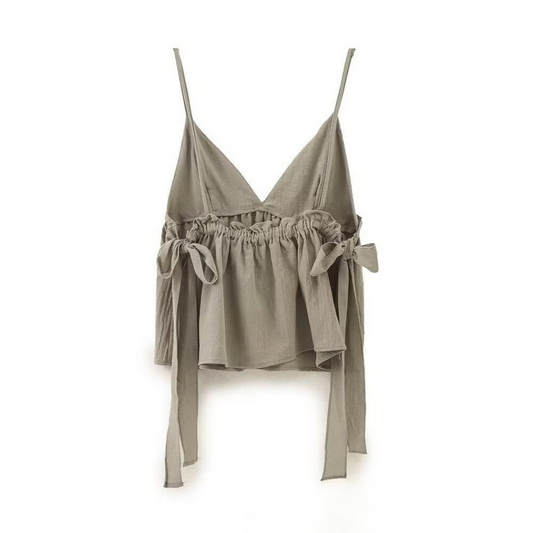 Solid Color Camisole ??French Chic Style_CWTHT0243