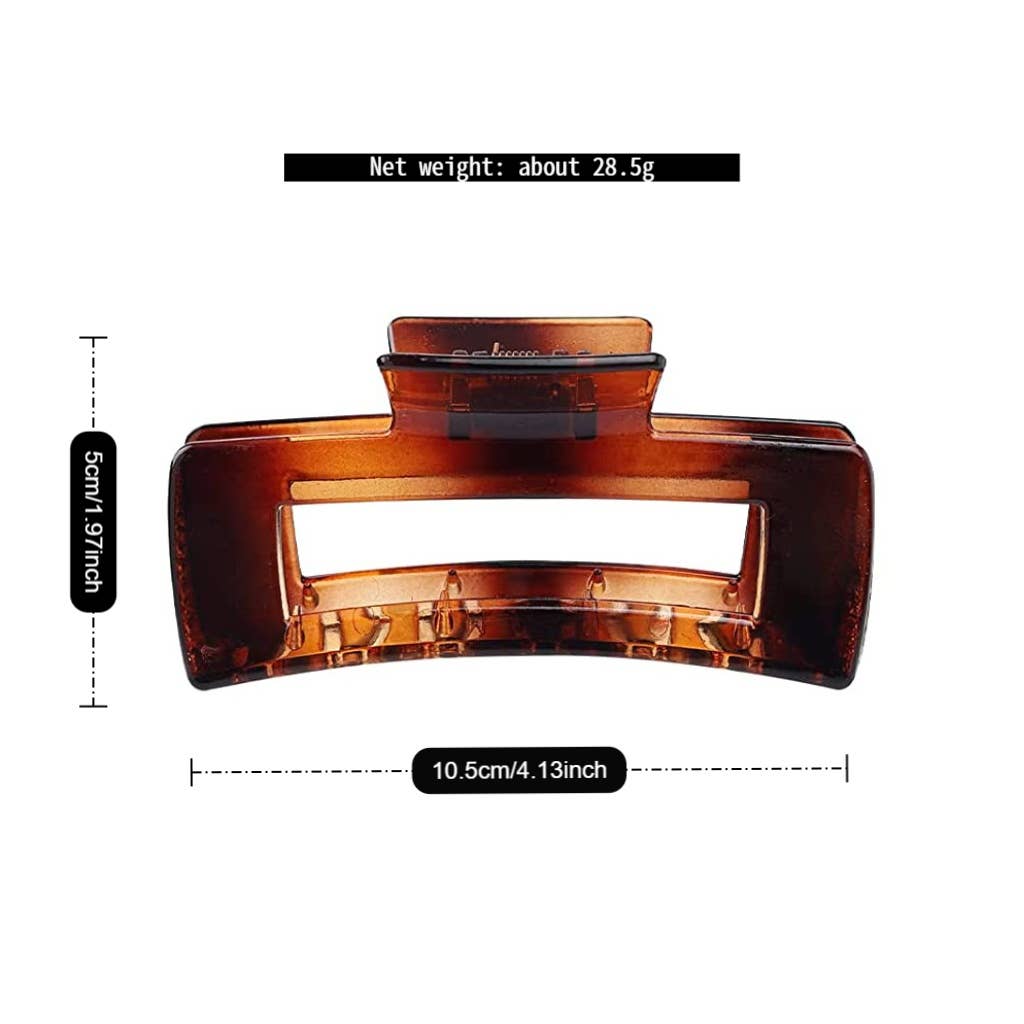 4.1 Inch Matte PS Plastic Hair Claw Clip, Wholesal_CWAHA0091