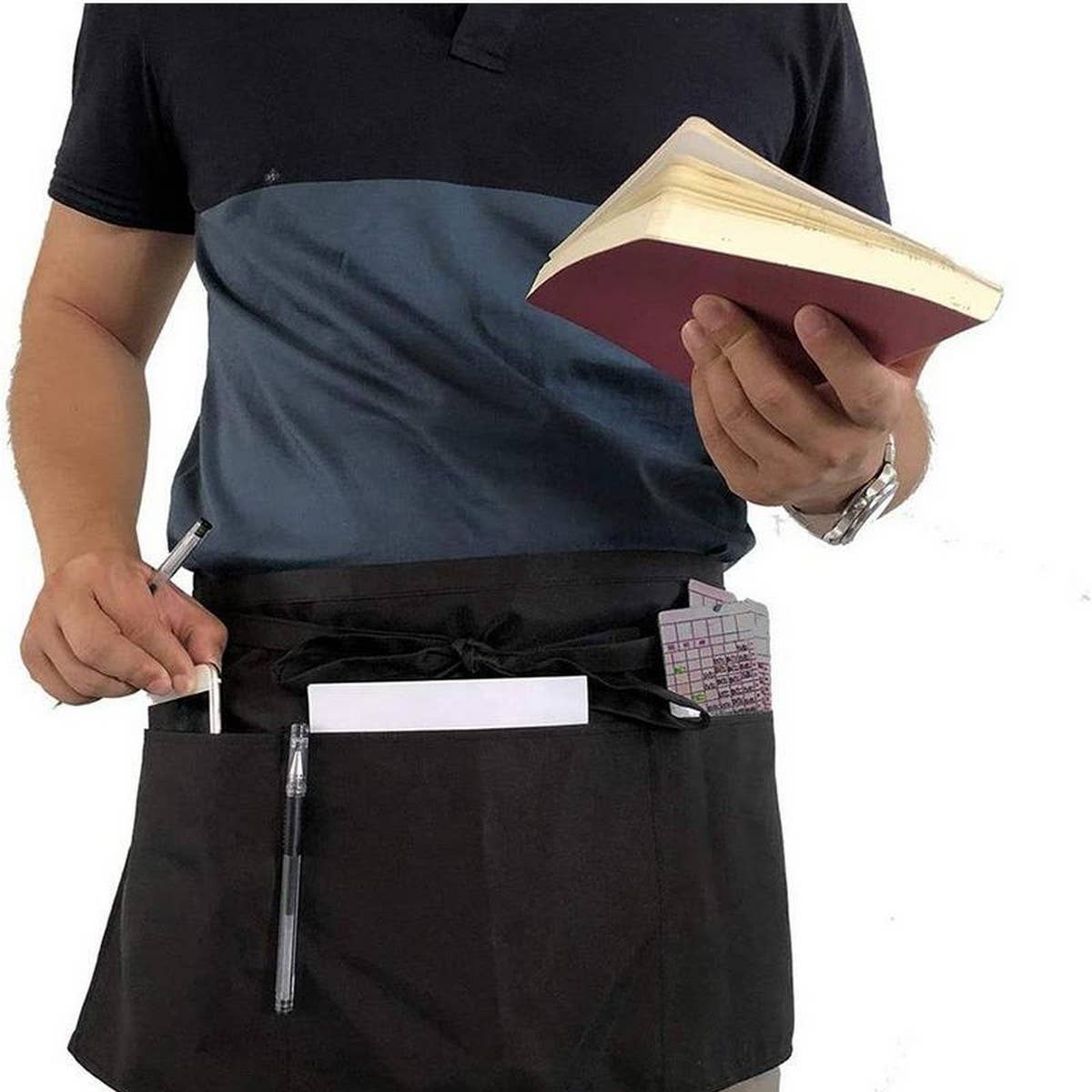 CWAB3992_WATERPROOF OIL-PROOF HALF-LENGTH WORK APRON