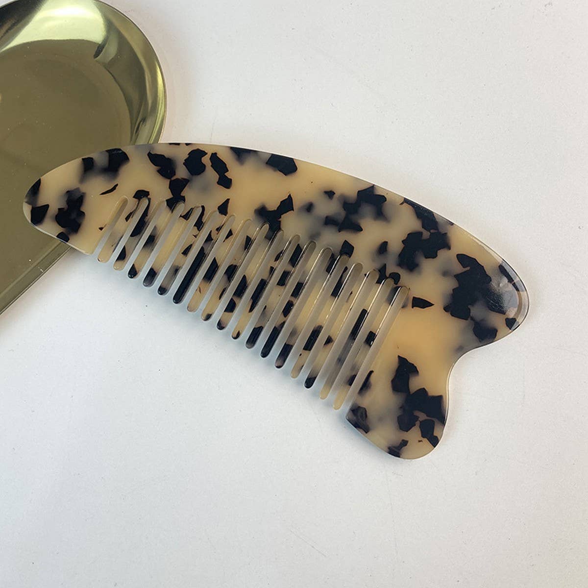 Acetate Anti-Static Comb with Fine Teeth & Heart_CWMM6437