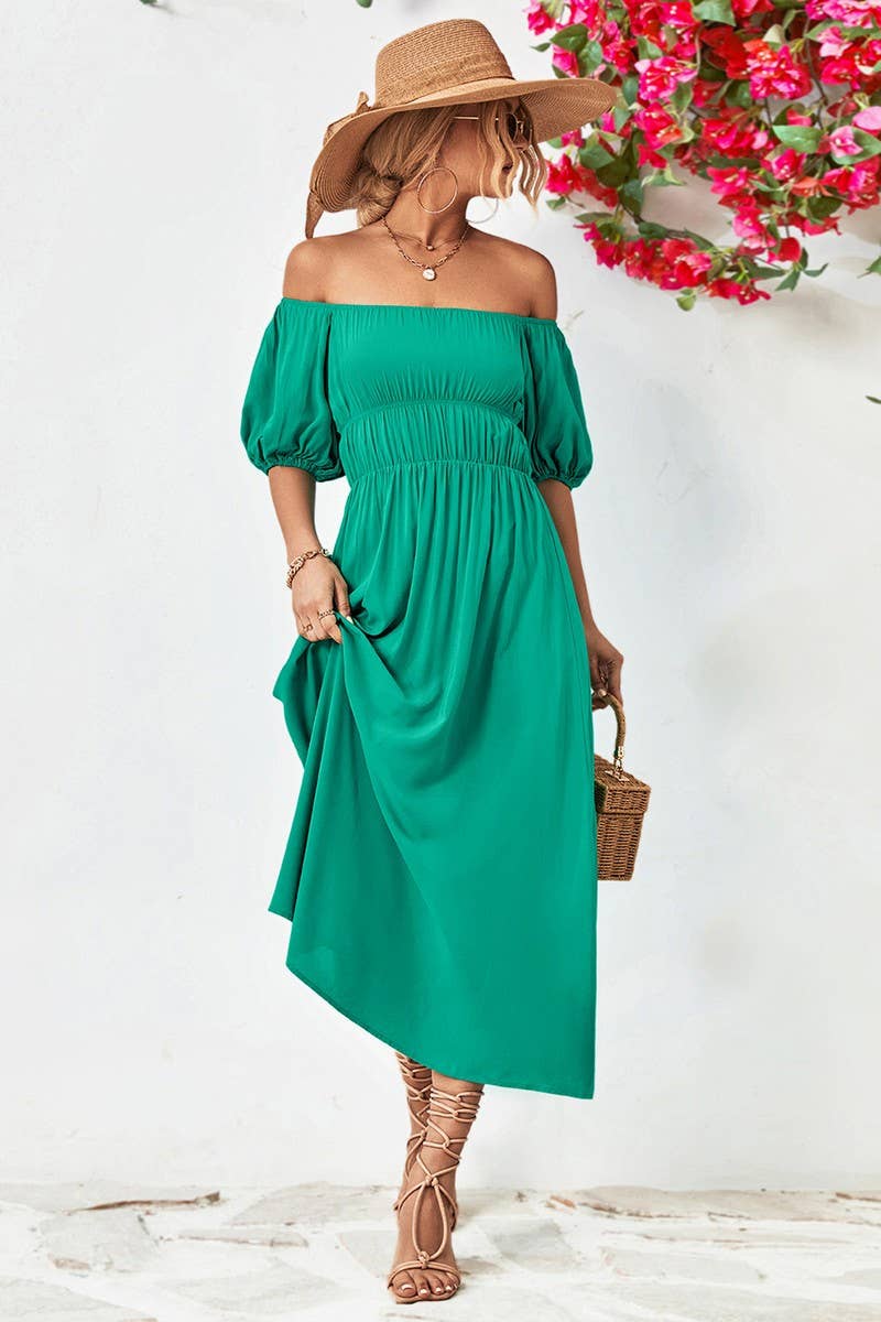 CWDMD4607_2025 NEW FRESH AND SWEET ONE-SHOULDER DRESS