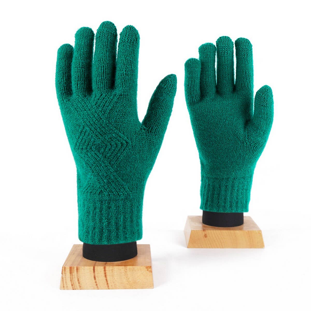 WINTER WARM WOOL KNITTED TOUCH SCREEN GLOVES_CWAG0378