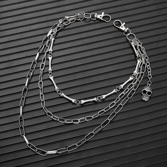 PERSONALIZED MULTI-LAYERED DENIM METAL CHAIN_CWMM4887