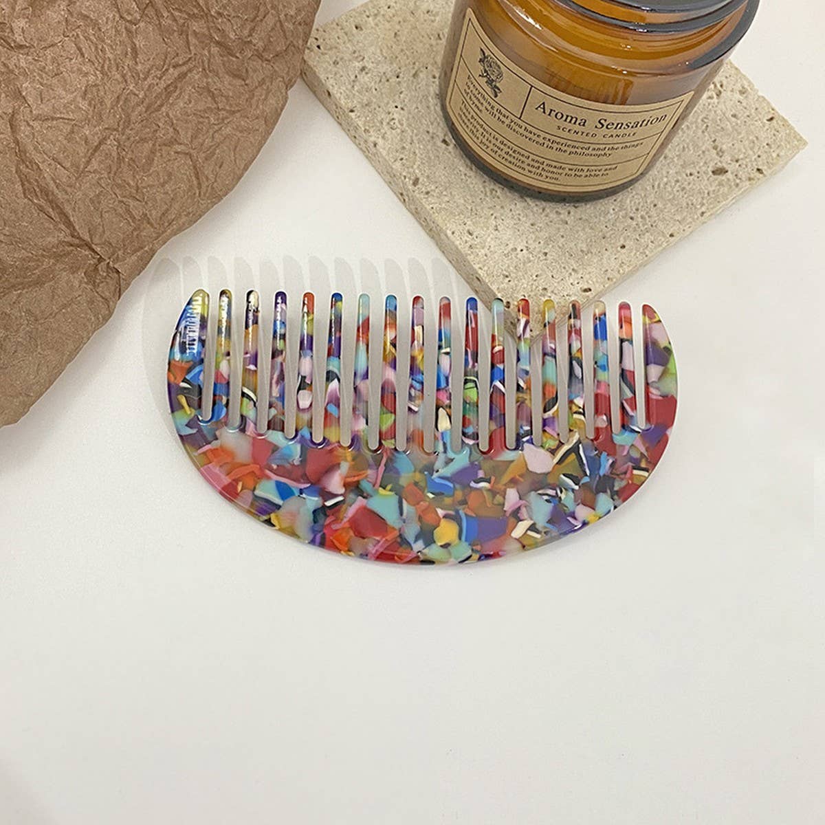 Acetate Hair Comb Forest Style Hair Accessory_CWMM6446