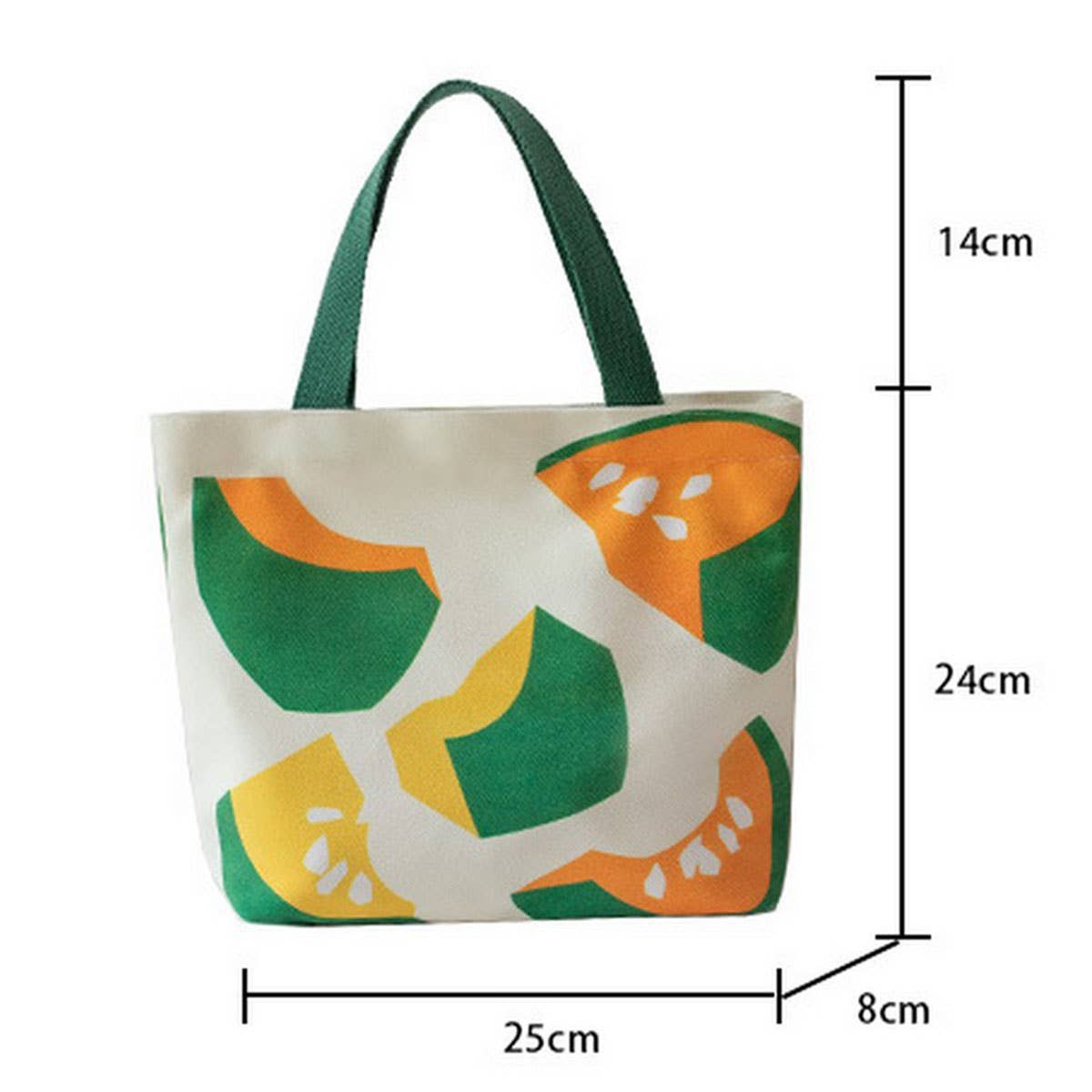 Cute Canvas Lunch Tote Bag for Students, Small_CWAB5673