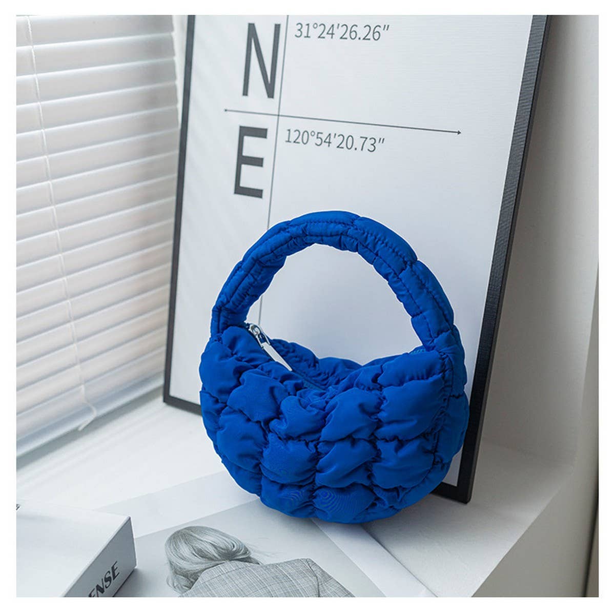 Cloud Puff Handbag Top Handle Bag_CUAB00500