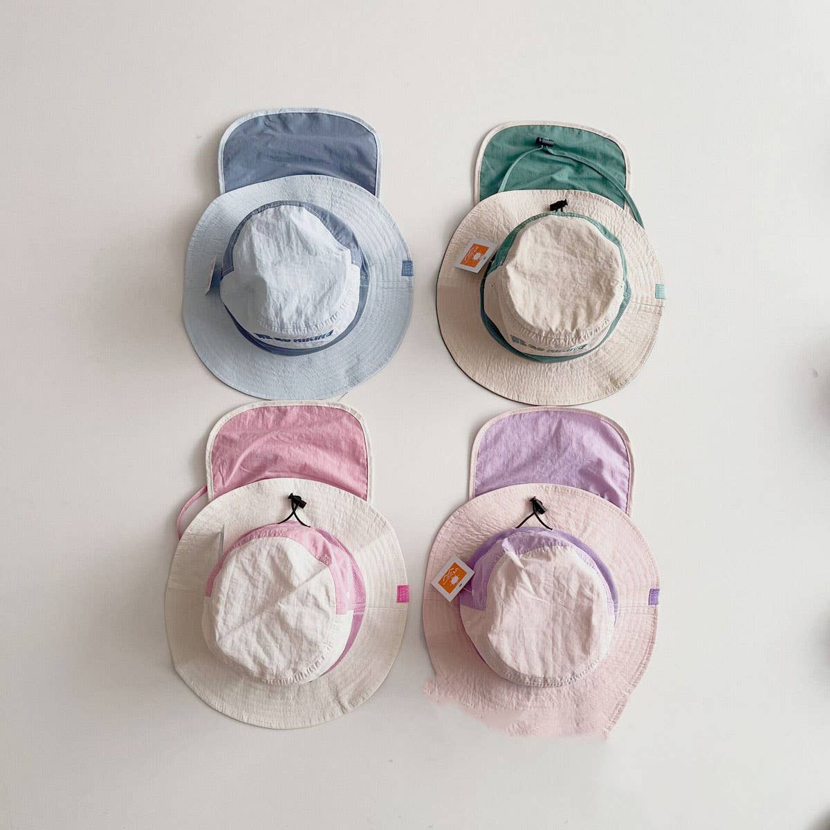 FASHIONABLE SPLICING BREATHABLE BUCKET HAT_CWAH2869