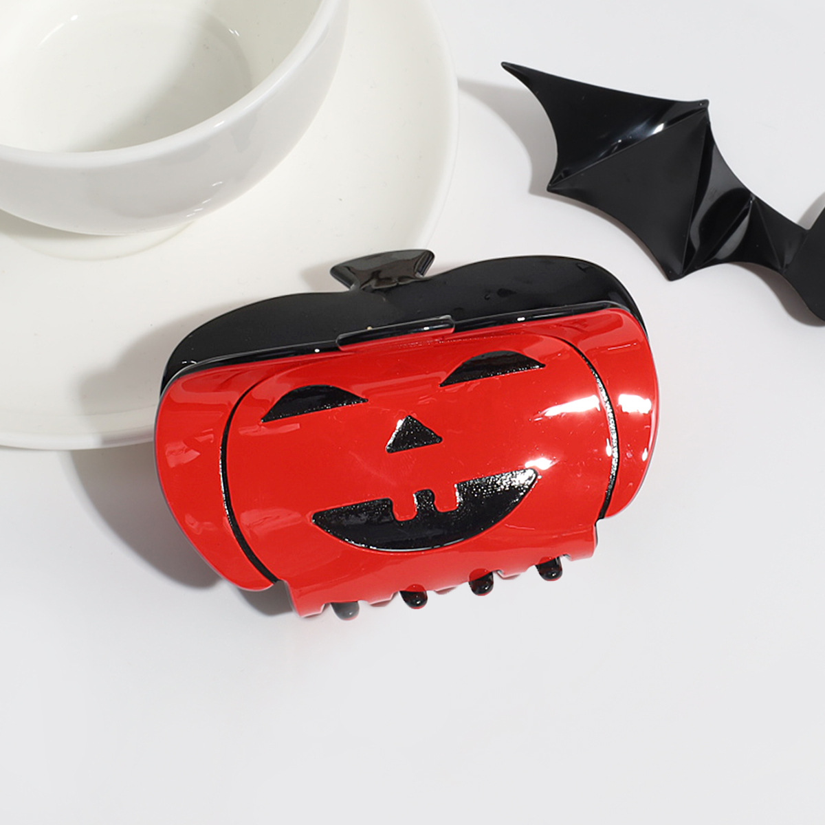 Halloween Acetate Hair Claw ? Witch & Bat Design