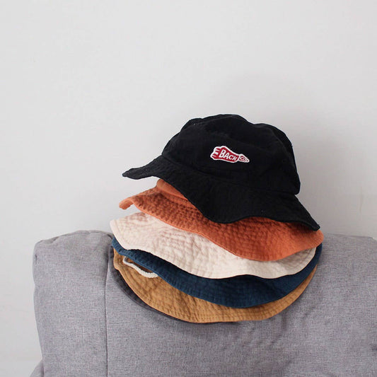 FASHION CHILDREN'S SIMPLE LETTER LOGO BUCKET HAT_CWAH2867