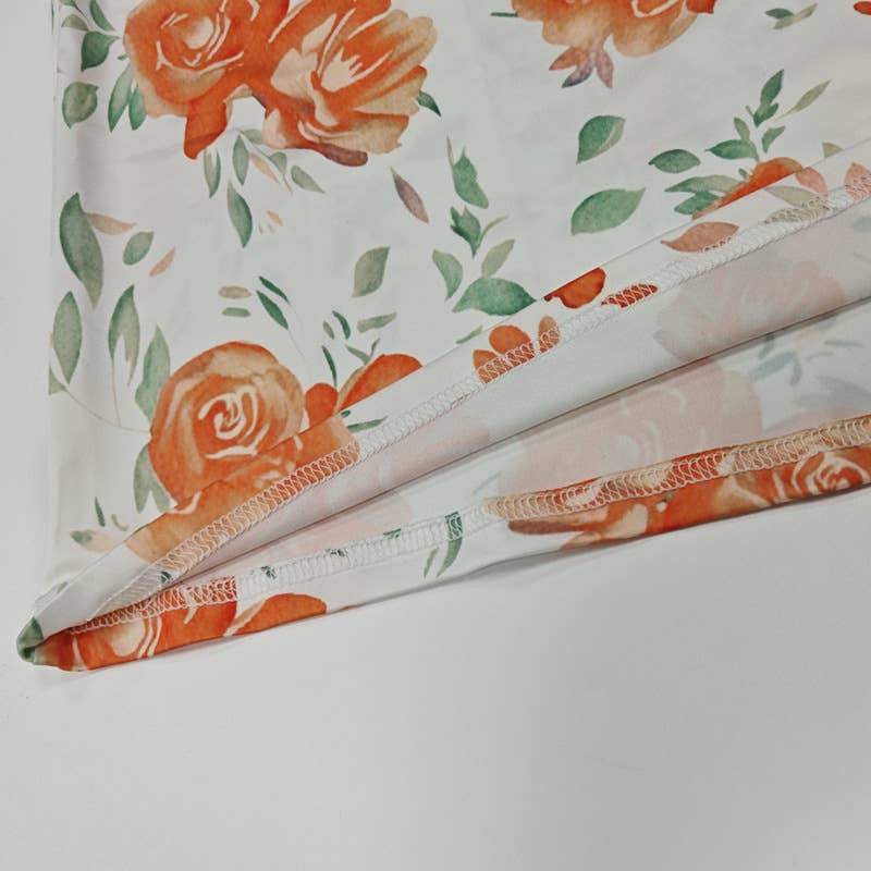 Printed halter dress that covers the buttocks