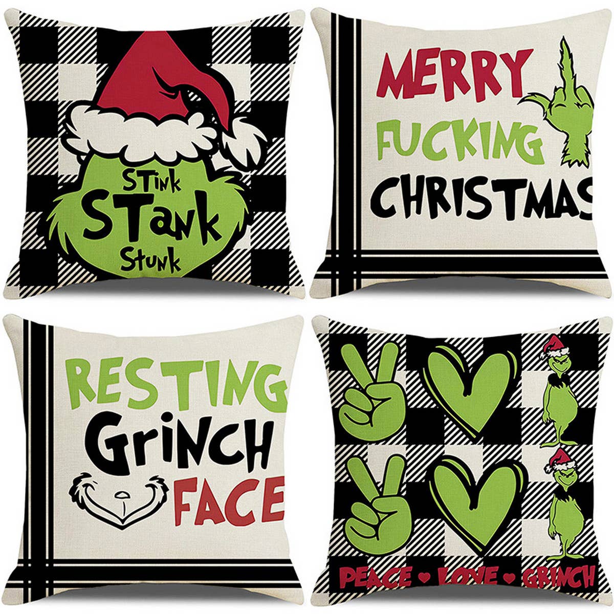 HOT SALE GRINCH CHRISTMAS PILLOWCASE
